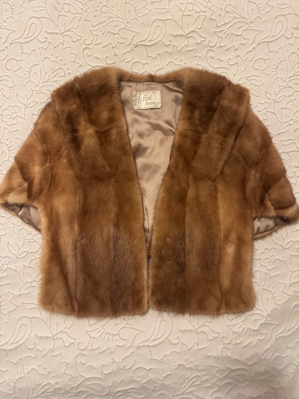 Vintage Mink Shawl/Cape